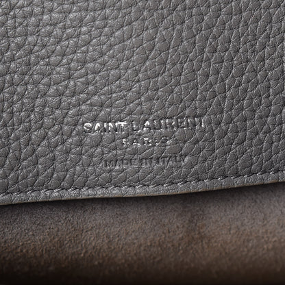 Saint Laurent Grained Calfskin Small Supple Sac De Jour Mouse Grey 7 of 12