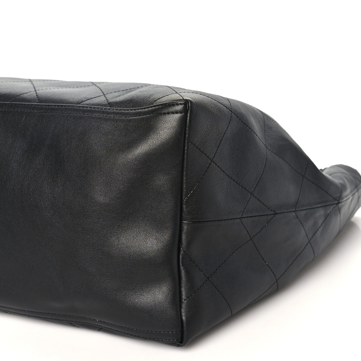 Chanel Lambskin Quilted Neo Cabas Shopping Tote Black 11 of 12