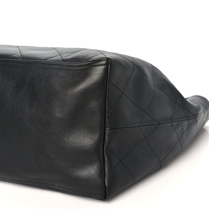 Chanel Lambskin Quilted Neo Cabas Shopping Tote Black 11 of 12