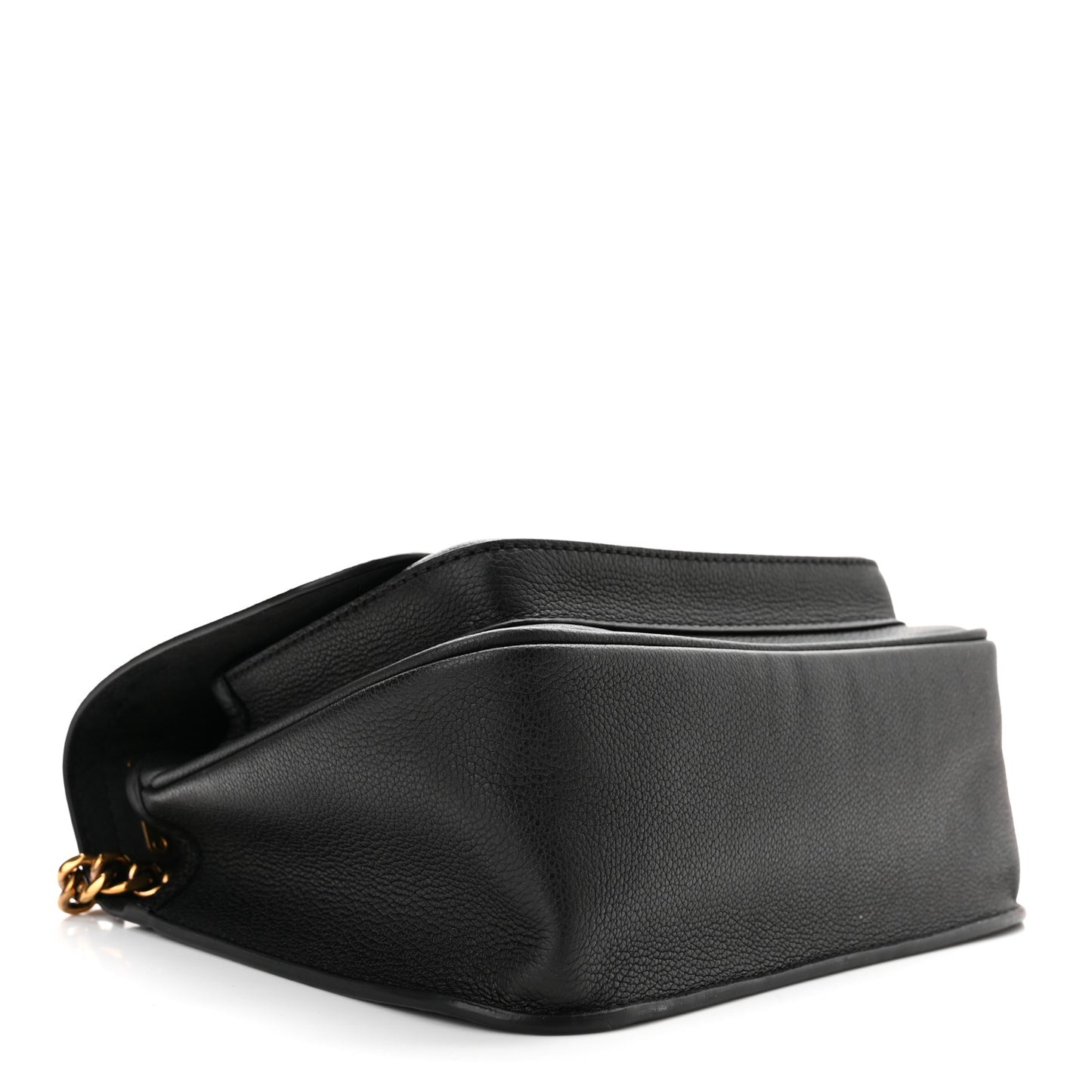 Grained Calfskin Lockme Chain Bag PM Black
