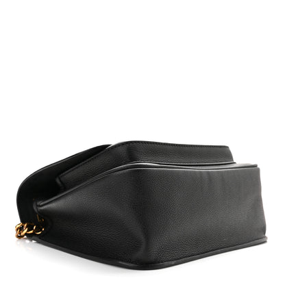 Louis Vuitton Grained Calfskin Lockme Chain Bag PM Black 4 of 9