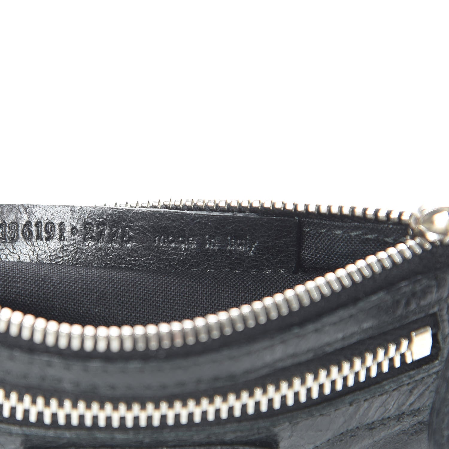 Balenciaga Agneau Giant 12 Silver Hardware M Porte-Monnaie Coin Purse Black 7 of 8