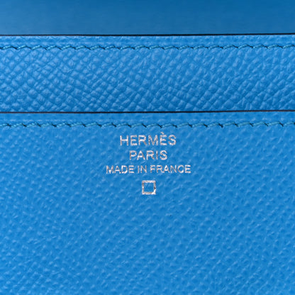 Hermes Epsom Alligator Lizard Constance Wallet To Go Bleu Frida Etrusque Ombre 6 of 8