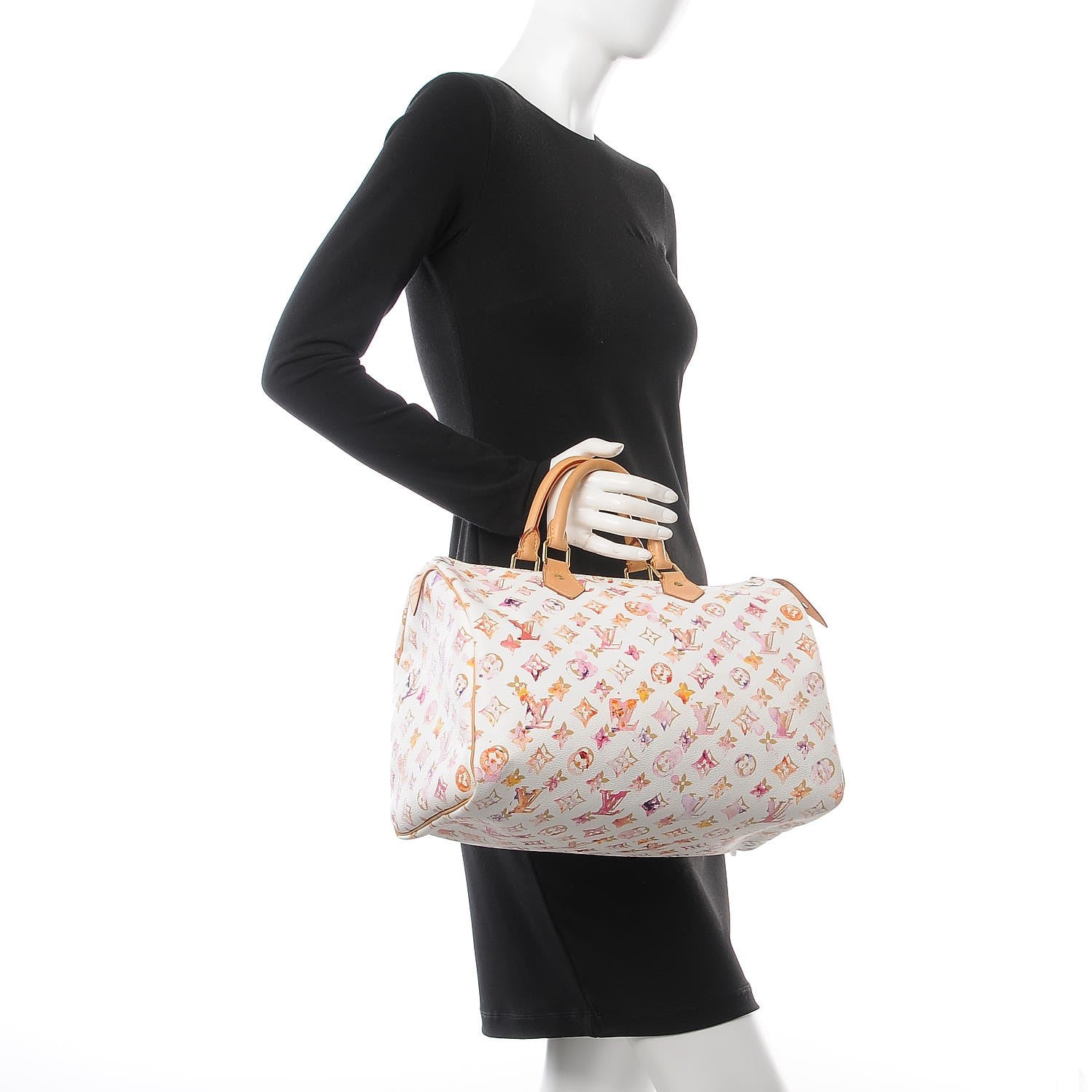 Louis Vuitton Watercolor Aquarelle Speedy 35 White 2 of 9