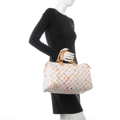 Louis Vuitton Watercolor Aquarelle Speedy 35 White 2 of 9