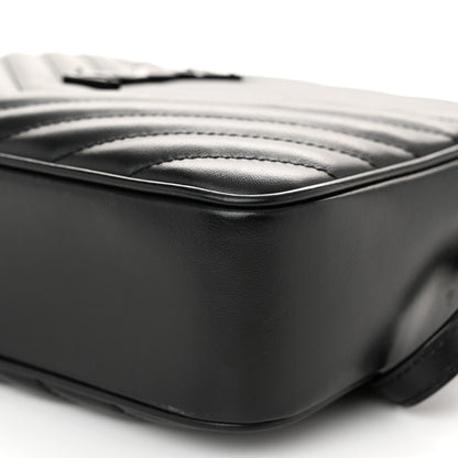 Saint Laurent Calfskin Matelasse Monogram Monochrome Lou Camera Bag Black 10 of 10