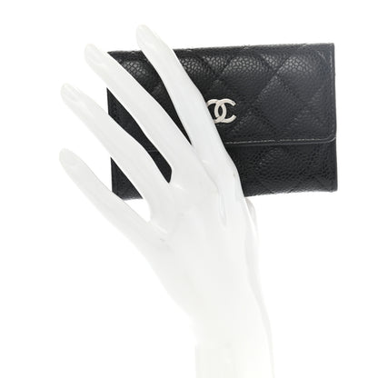Chanel Caviar Quilted Flap Card Holder Black 2 of 11