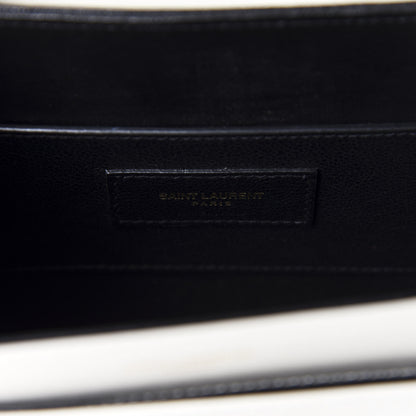 Saint Laurent Calfskin Le 61 Shoulder Bag White 9 of 10