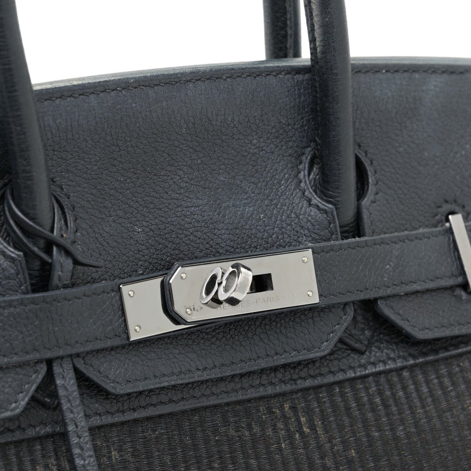 Hermes Taurillon Clemence Crinoline Birkin 30 Black 10 of 21