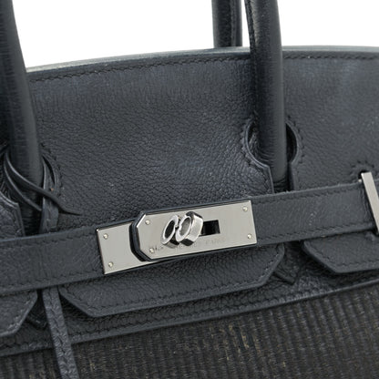 Hermes Taurillon Clemence Crinoline Birkin 30 Black 10 of 21