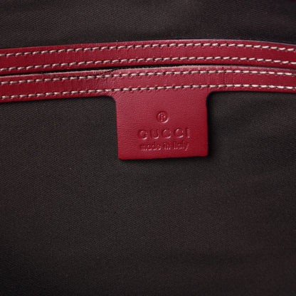 Gucci GG Supreme Monogram XL Web Tote Red 6 of 9