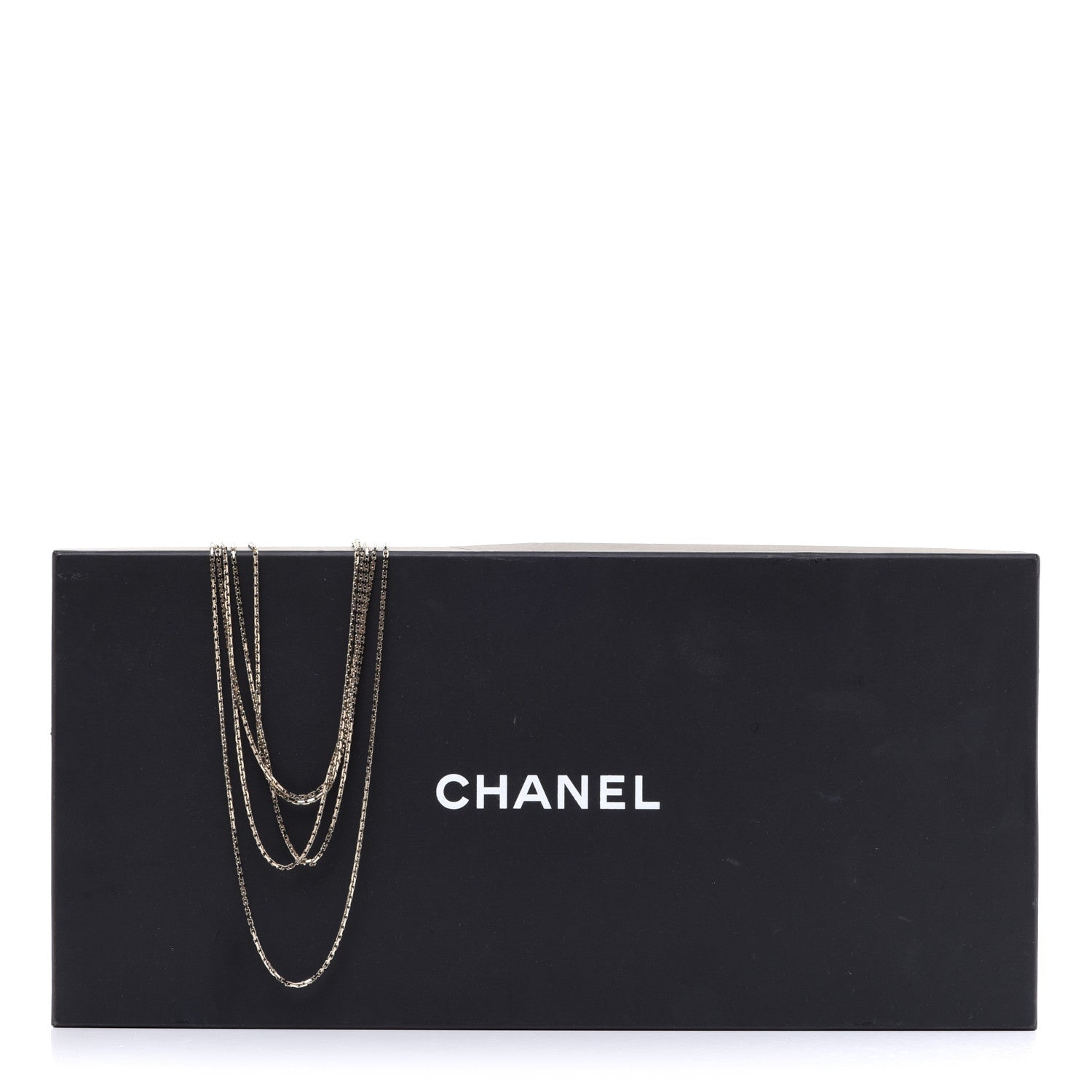 Chanel Crystal Pearl Chain CC Multi Strand Necklace Gold 7 of 7