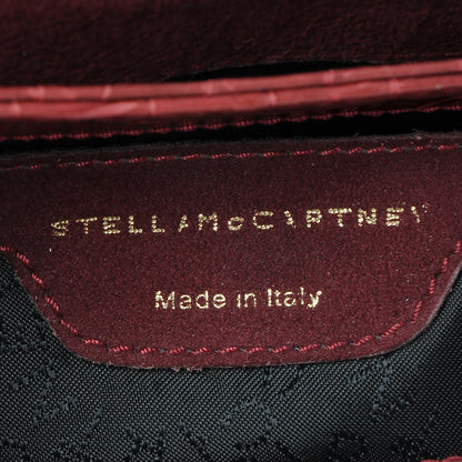 Stella McCartney Embossed Crocodile Effect Grace Burgundy 6 of 7