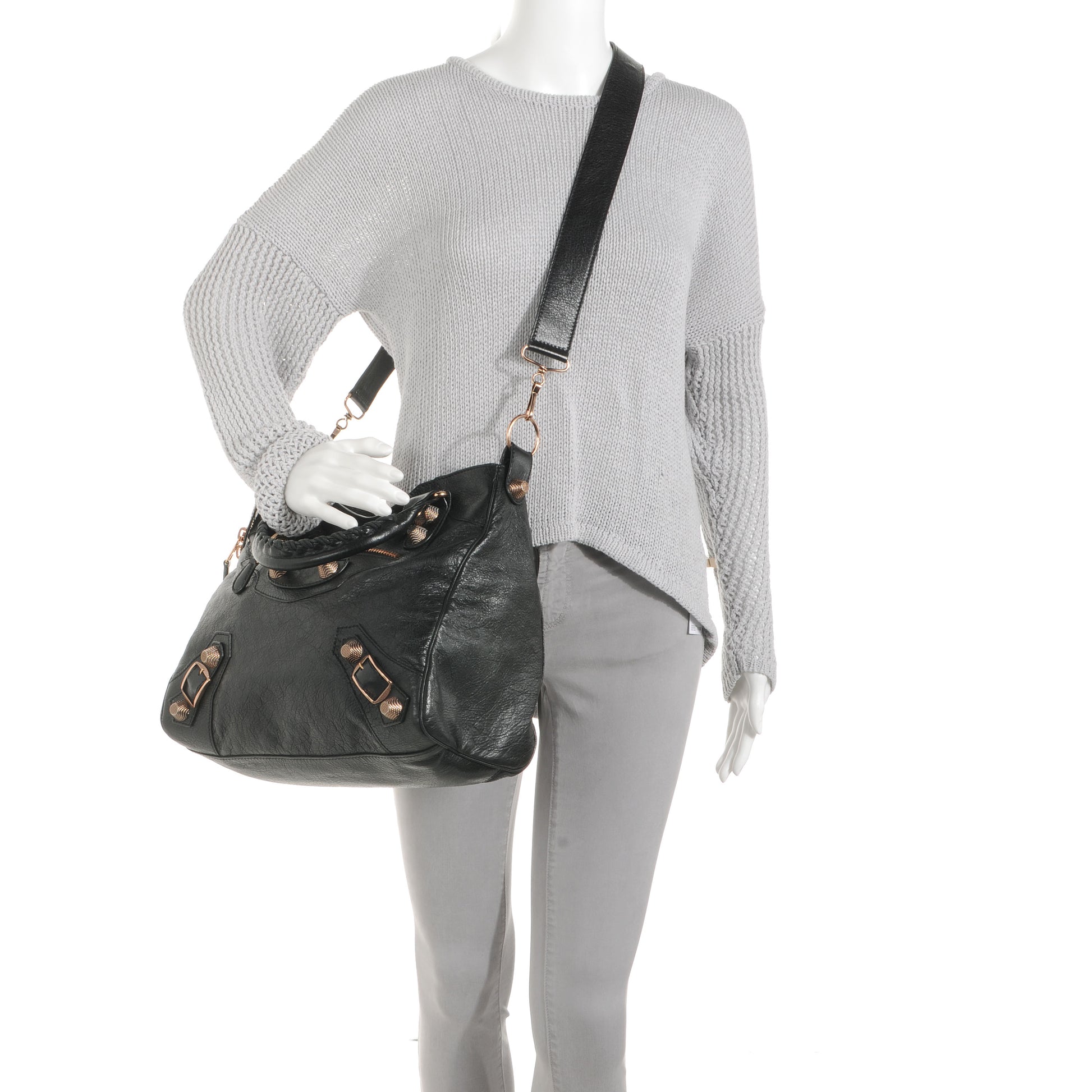 Balenciaga Agneau Giant 21 Rose Gold Hardware Velo Black 2 of 7