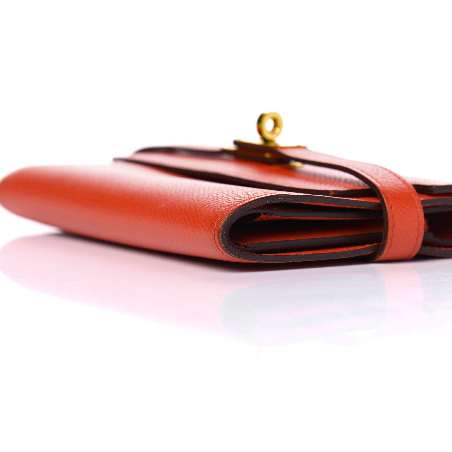 Hermes Epsom Medium Kelly Wallet Rouge Tomate 11 of 12