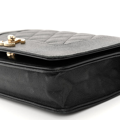 Chanel Caviar Quilted Vintage Mademoiselle Wallet On Chain WOC Black 9 of 9