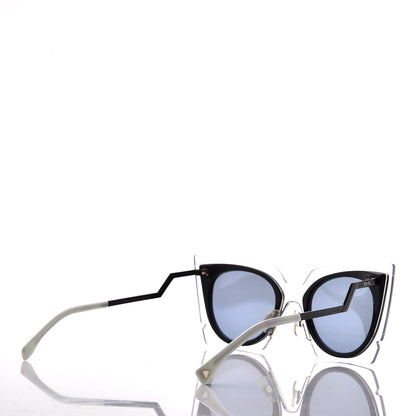 Fendi Cat Eye Orchidea Sunglasses FF 0117/S Crystal Black 3 of 8