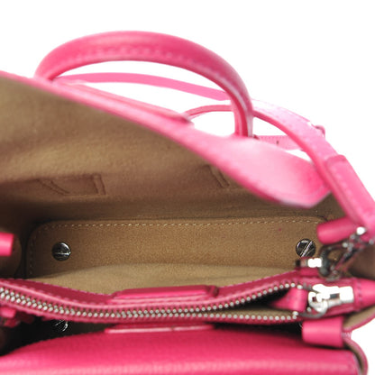 MCM Grained Calfskin Micro Milla Tote Beetroot Pink 5 of 11