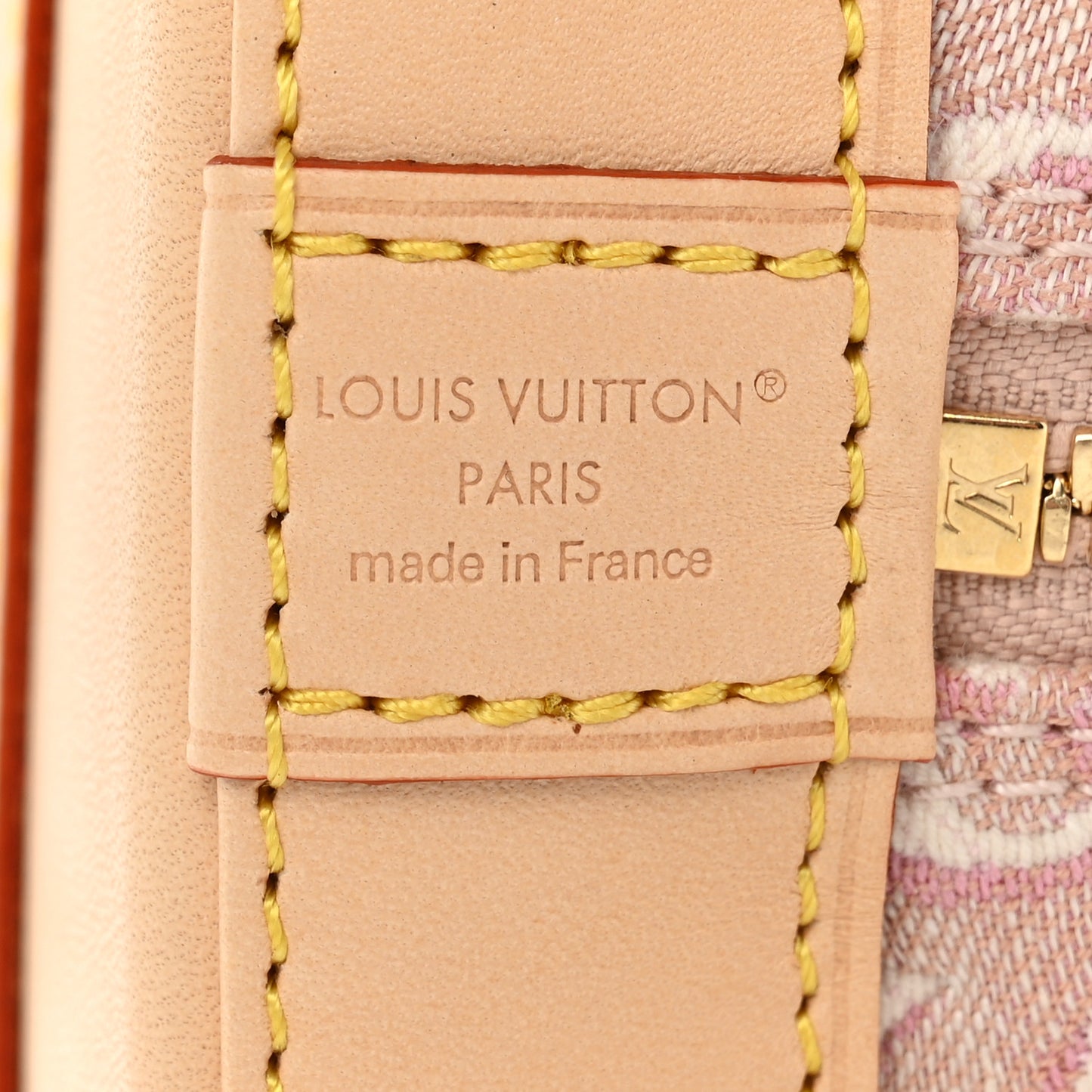 Monogram Embleme Jacquard Alma BB Rose Ruban