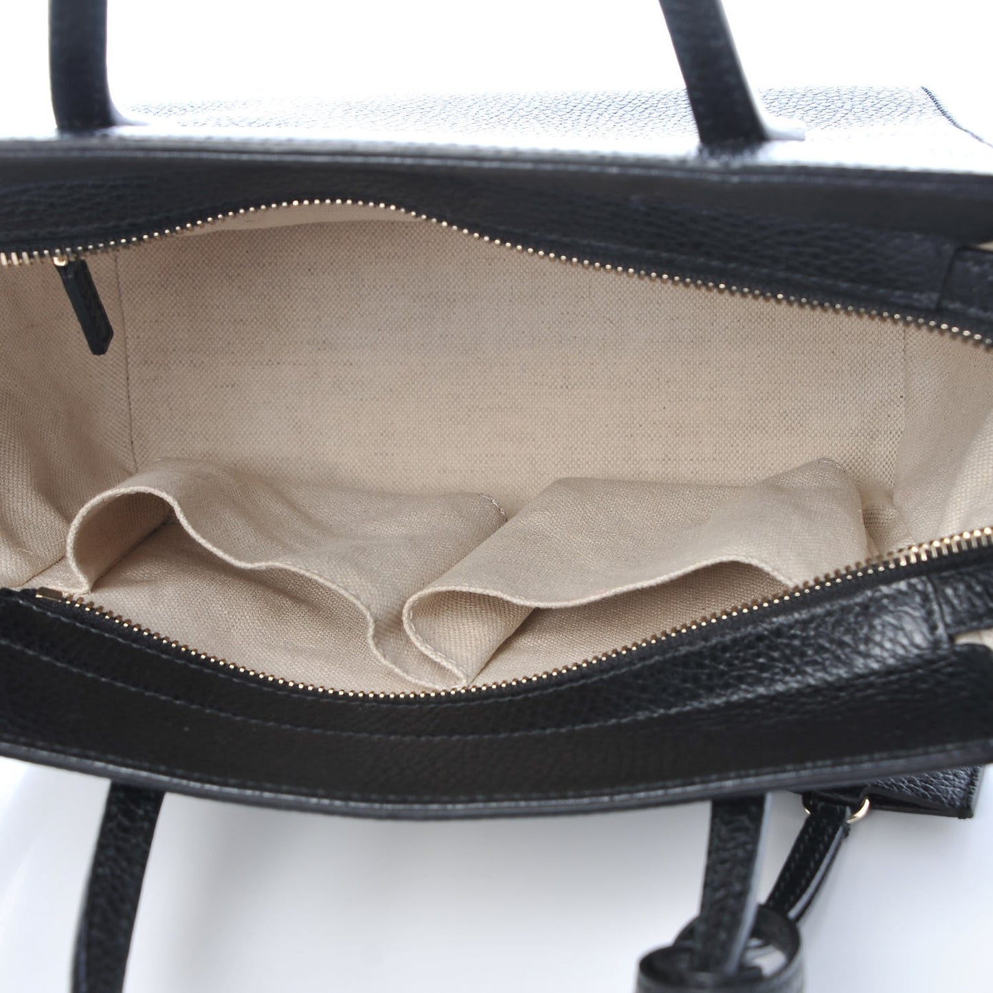 Dollar Calfskin Mini Swing Top Handle Bag Black