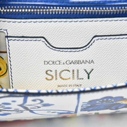 Dolce & Gabbana Dauphine Majolica Print Medium Miss Sicily Satchel Multicolor 7 of 8