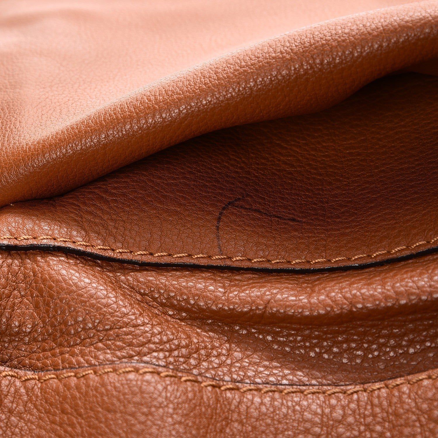 Chloe Calfskin Large Marcie Satchel Tan 9 of 25