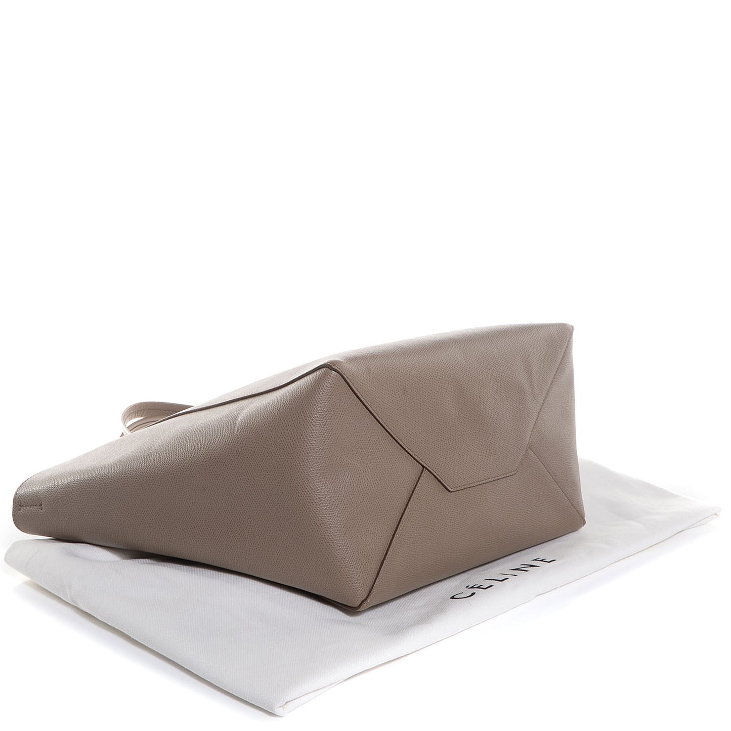 Grained Calfskin Small Horizontal Cabas Phantom Taupe
