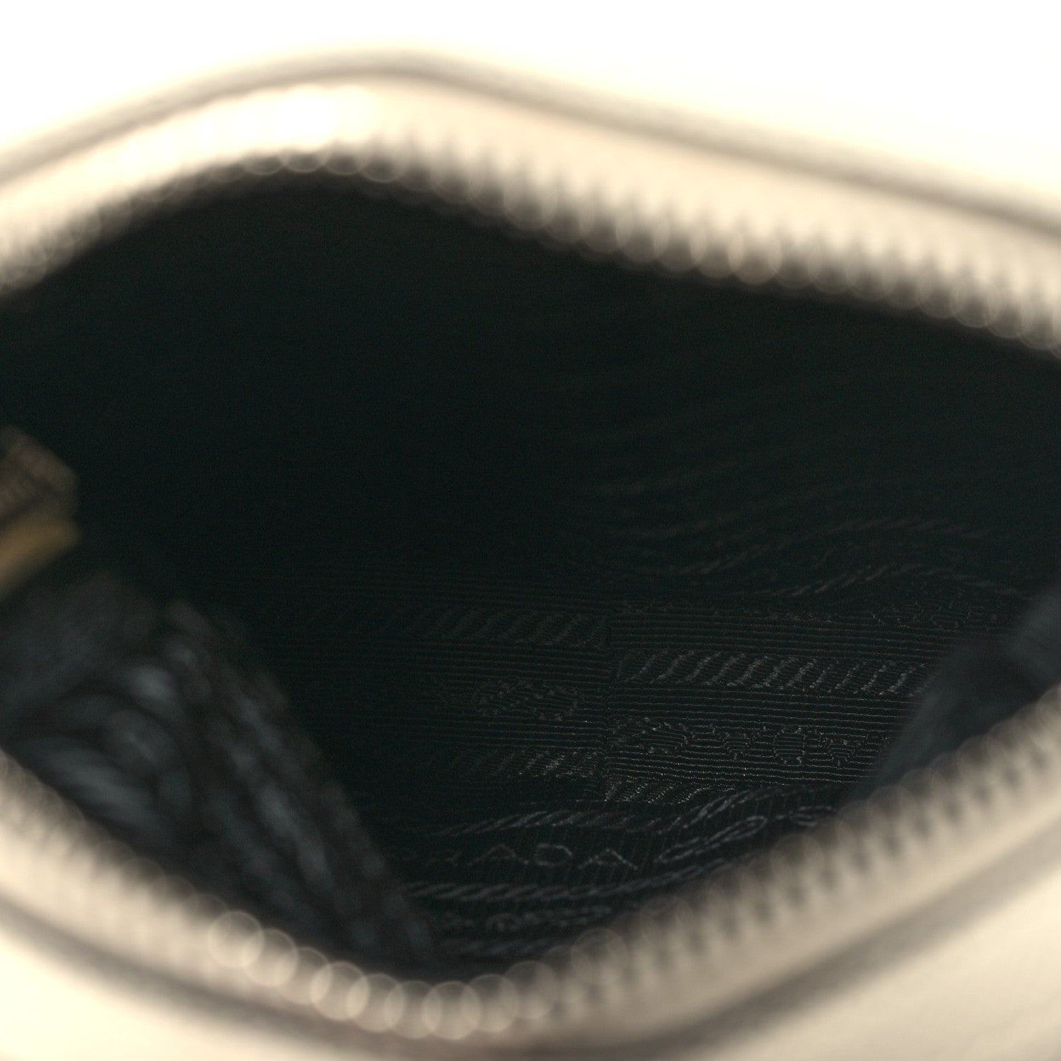 Prada Saffiano Lux Phone Crossbody Pouch White 5 of 12