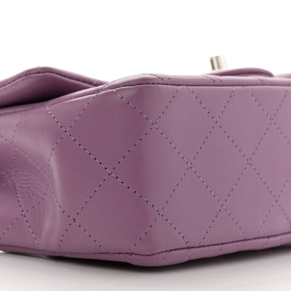 Chanel Lambskin Quilted Mini Rectangular Flap Purple 9 of 13