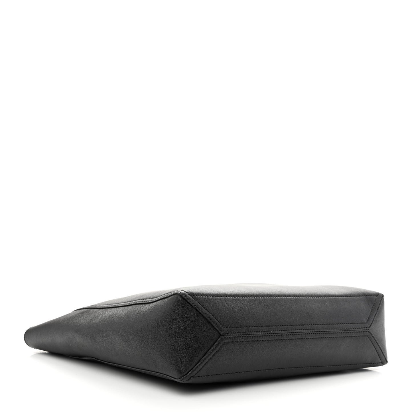 New Sakai Calfskin Lux Medium Dahlia Tote Black