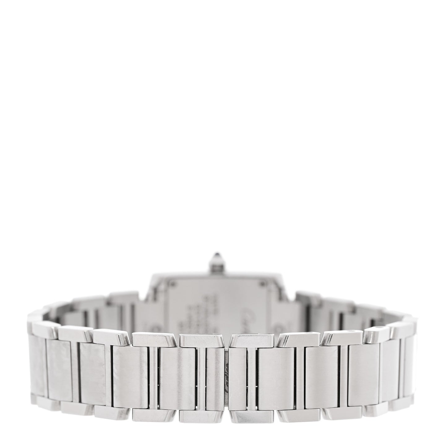 Stainless Steel Diamond Bezel 20mm Tank Francaise Quartz Watch