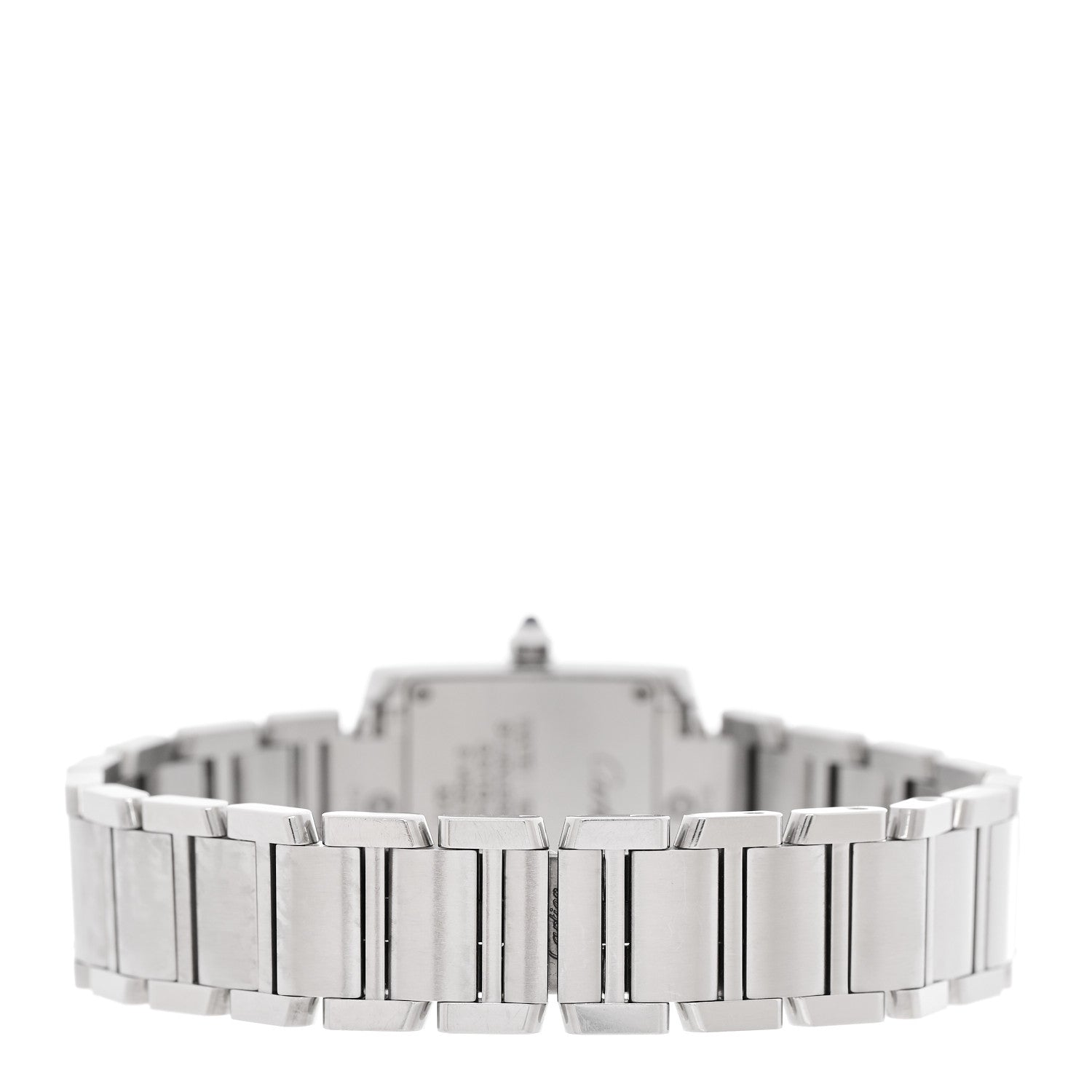 Cartier Stainless Steel Diamond Bezel 20mm Tank Francaise Quartz Watch 3 of 5
