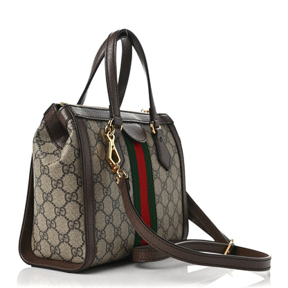 Gucci GG Supreme Monogram Small Ophidia Tote Bag Brown 3 of 10