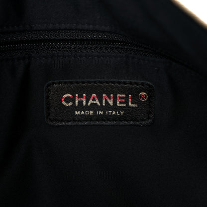 Chanel Lambskin Large Girl Bag Black Beige 6 of 9