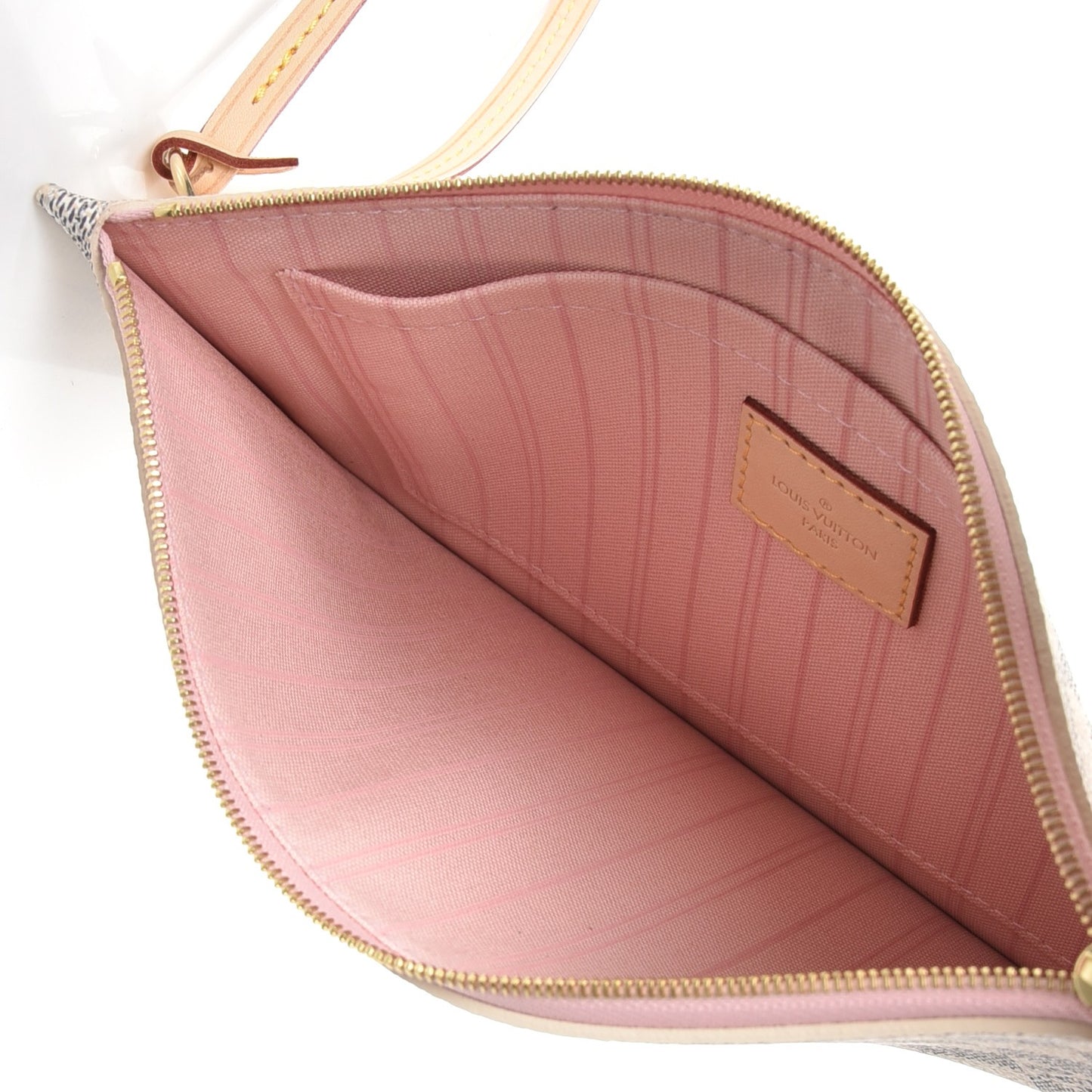Damier Azur Neverfull MM GM Pochette Rose Ballerine