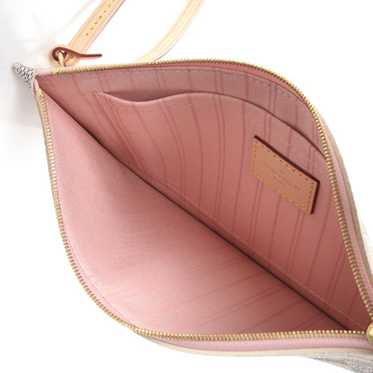 Louis Vuitton Damier Azur Neverfull MM GM Pochette Rose Ballerine 5 of 7
