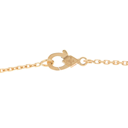 Van Cleef & Arpels 18K Yellow Gold Guilloche Vintage Alhambra Pendant Necklace 4 of 7