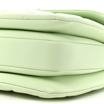 Chanel Lambskin Quilted Small Trendy CC Flap Dual Handle Bag Light Green 10 of 17