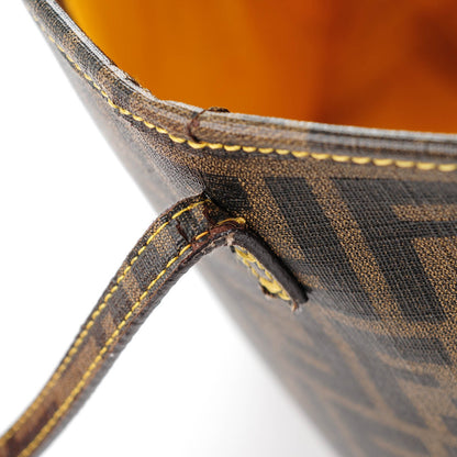Fendi Zucca Spalmati Medium Roll Tote Tobacco Giallo 15 of 16