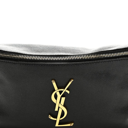 Saint Laurent Grain De Poudre Monogram Belt Bag Black 14 of 21