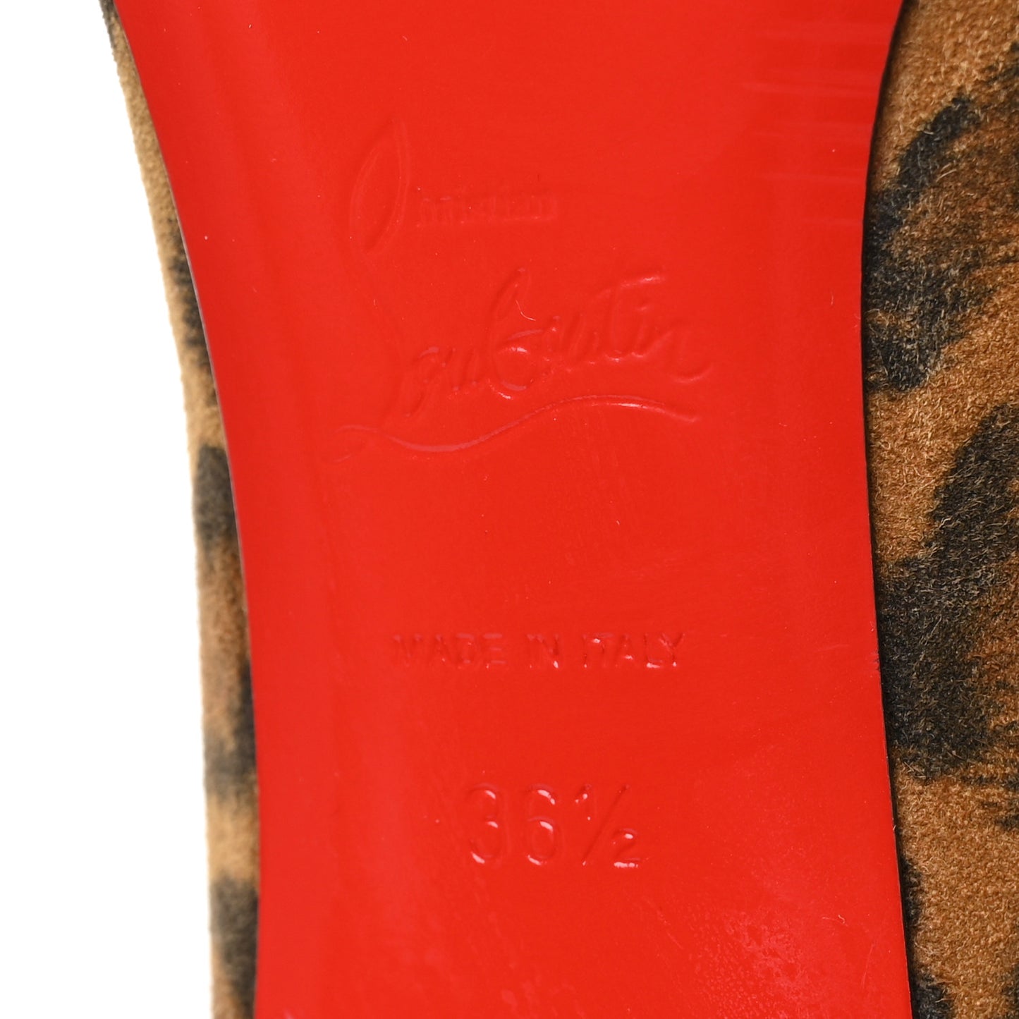 Veau Velours Kitty Birgikate 85 Ankle Boots 36.5 Leopard