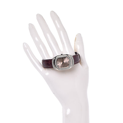 Rolex 18K White Gold Alligator Diamond 25mm Cellini Cellissima Quartz Watch Pink 6693 2 of 11
