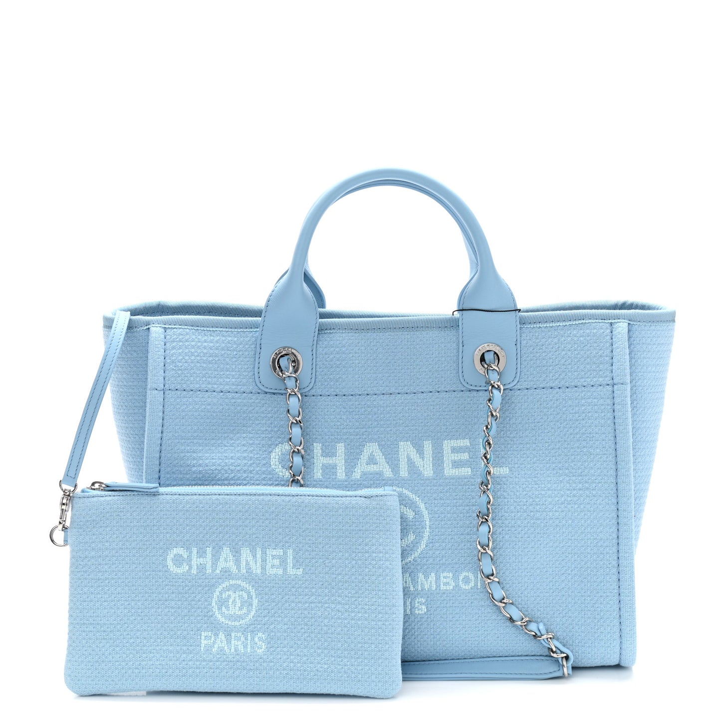 Mixed Fibers Small Deauville Tote Light Blue