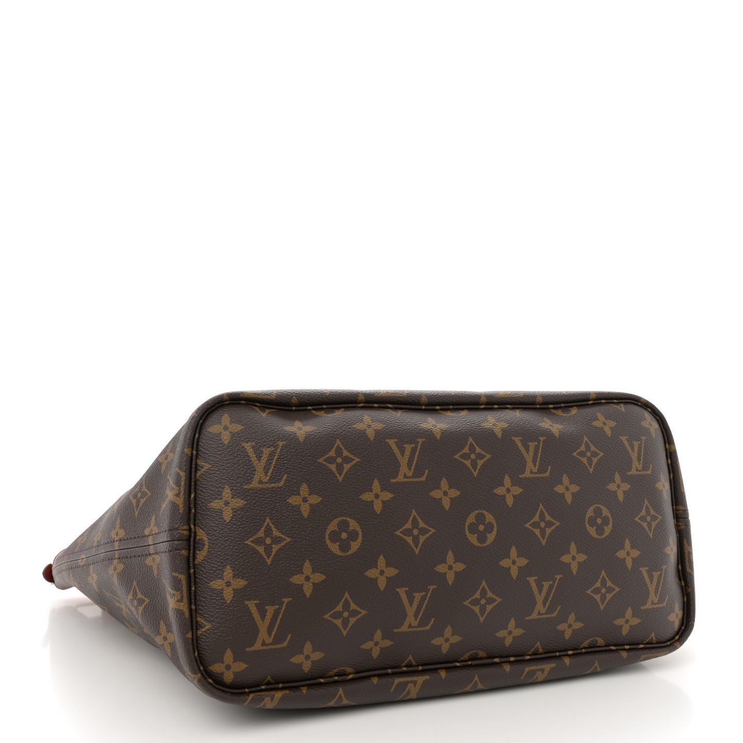 Monogram Inside Out Neverfull Bandouliere MM Sari Red