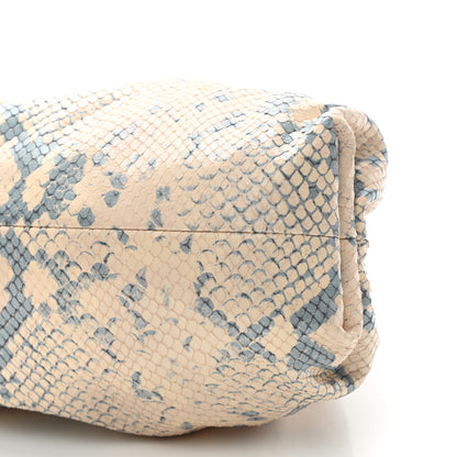 Bottega Veneta Goatskin Python Embossed Teen Pouch Cantaloupe 9 of 9