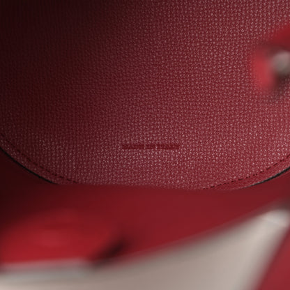 Burberry Haymarket Check Colours Small Lorne Bucket Crossbody Poppy Red 7 of 11