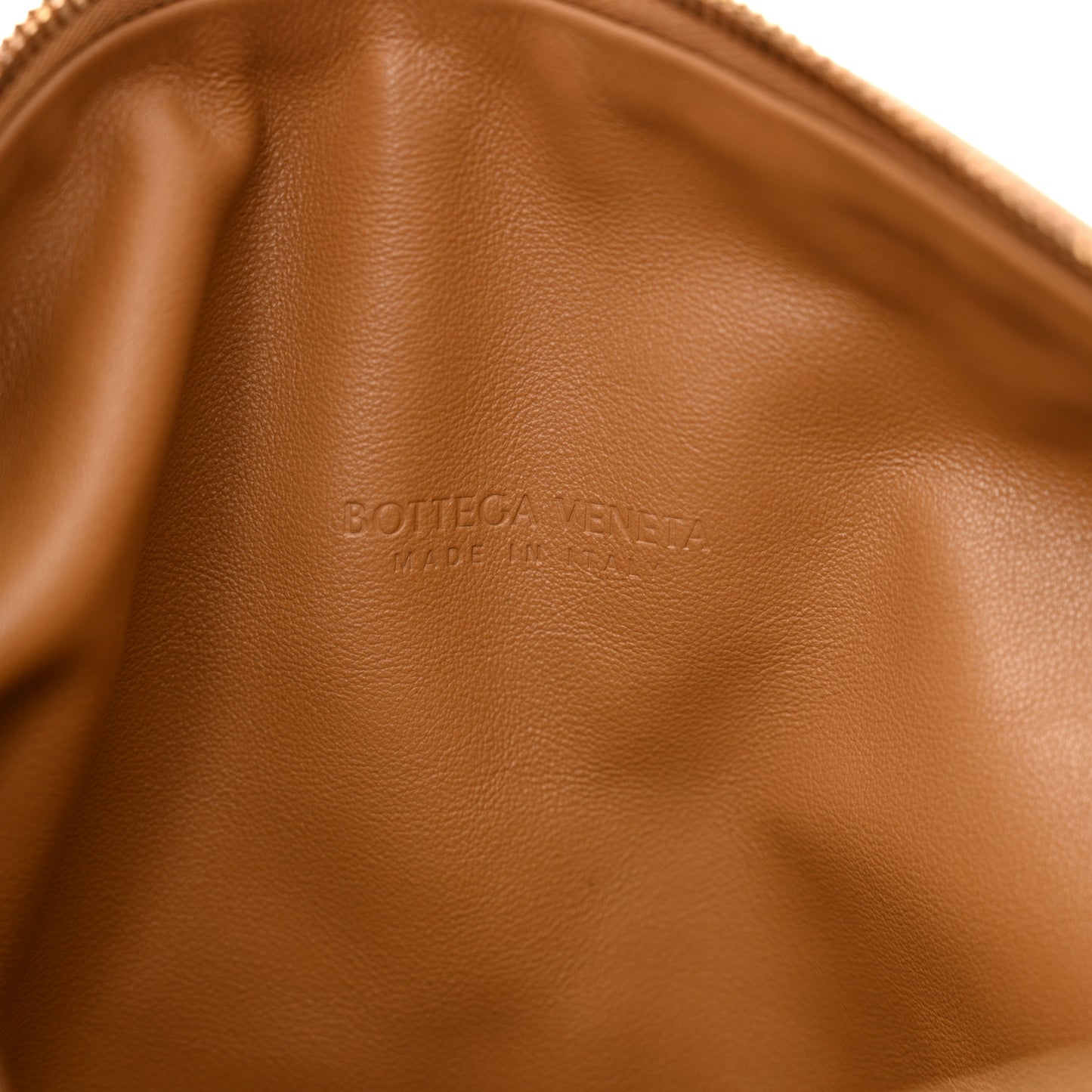 Nappa Intrecciato Teen Jodie Hobo Caramel