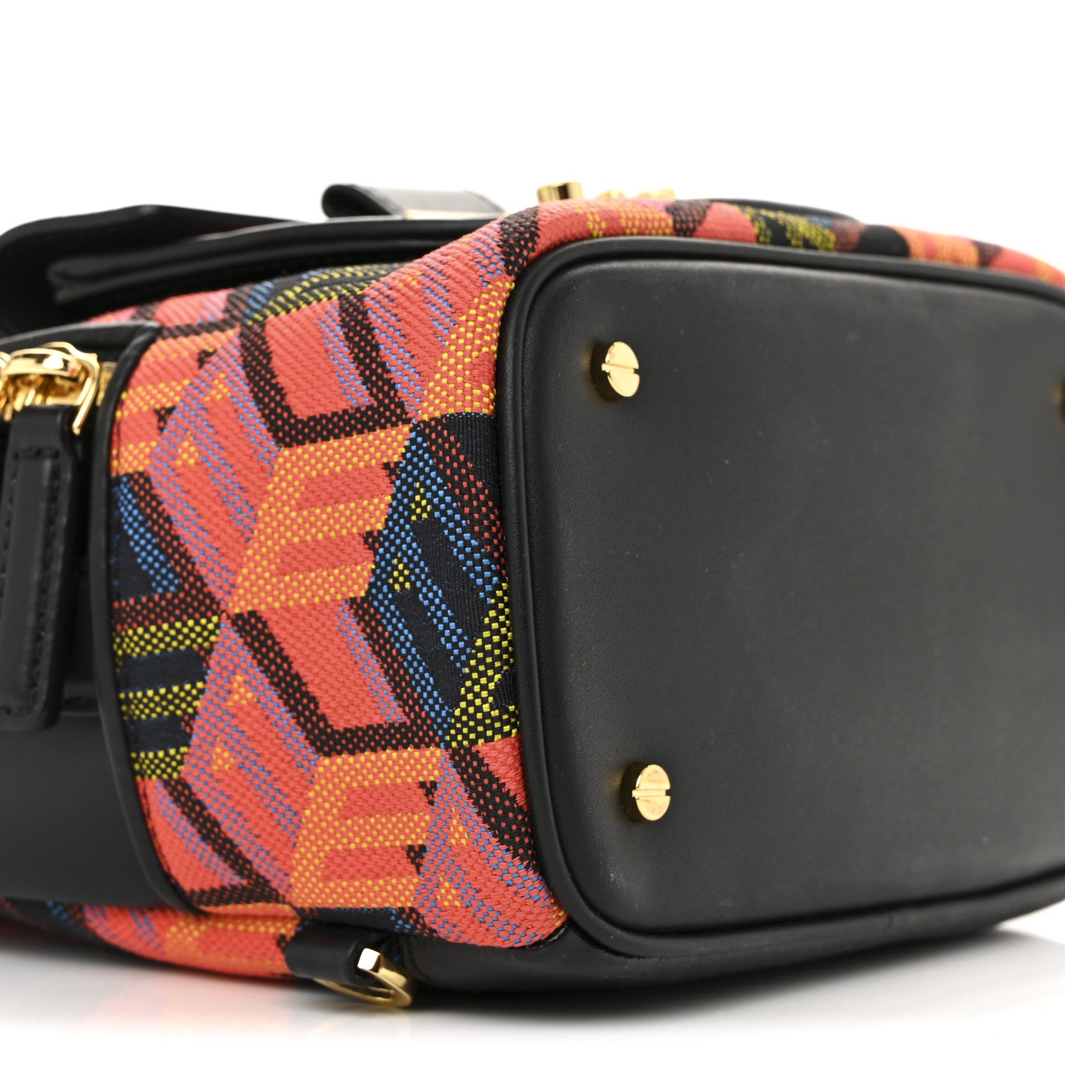 MCM Jaquard Cubic Monogram Rockstar X-Mini Tracy Backpack Multicolor 9 of 10