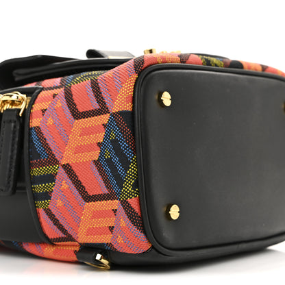 MCM Jaquard Cubic Monogram Rockstar X-Mini Tracy Backpack Multicolor 9 of 10