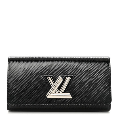 Louis Vuitton Electric Epi Twist Wallet Black 1 of 8